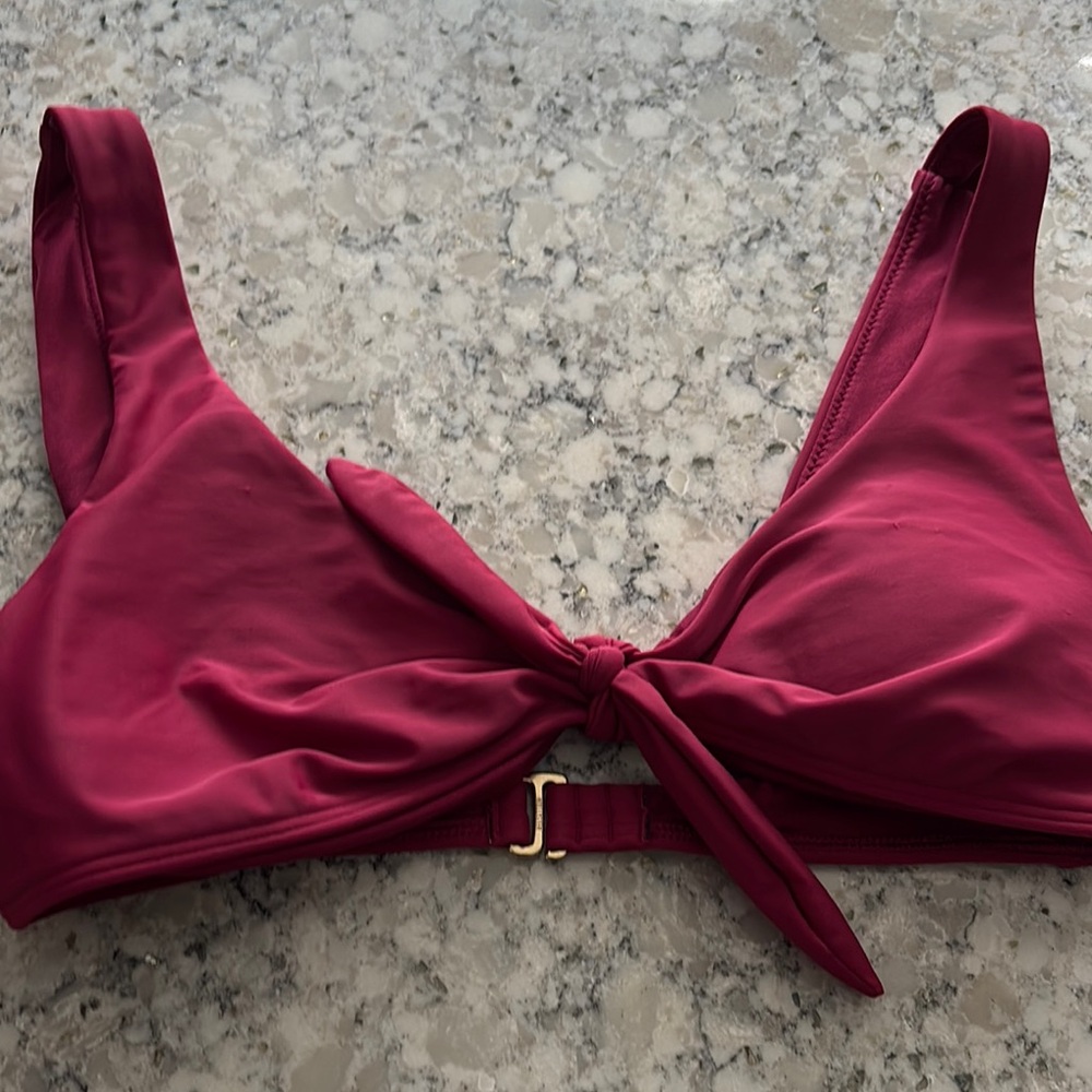 Hollister Red Triangle Swim Bra